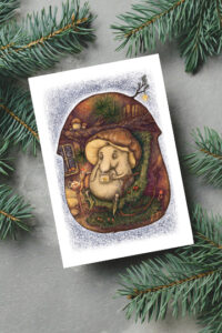 Atvirukas "Kalėdinis baravykas"