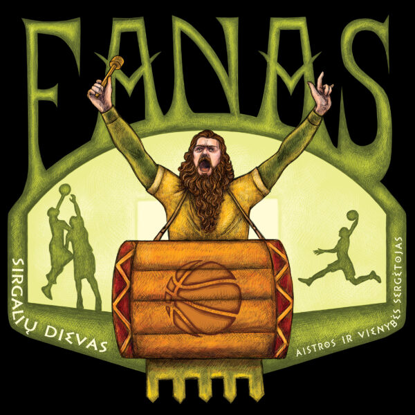 Krepšinio dievai. Marškinėliai „Fanas“