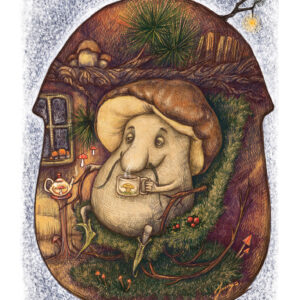 Atvirukas "Kalėdinis baravykas"